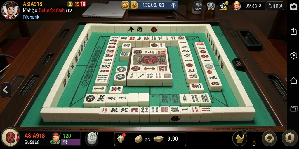 Tampilan gameplay ASIA918 dengan grafis Mahjong yang menawan.