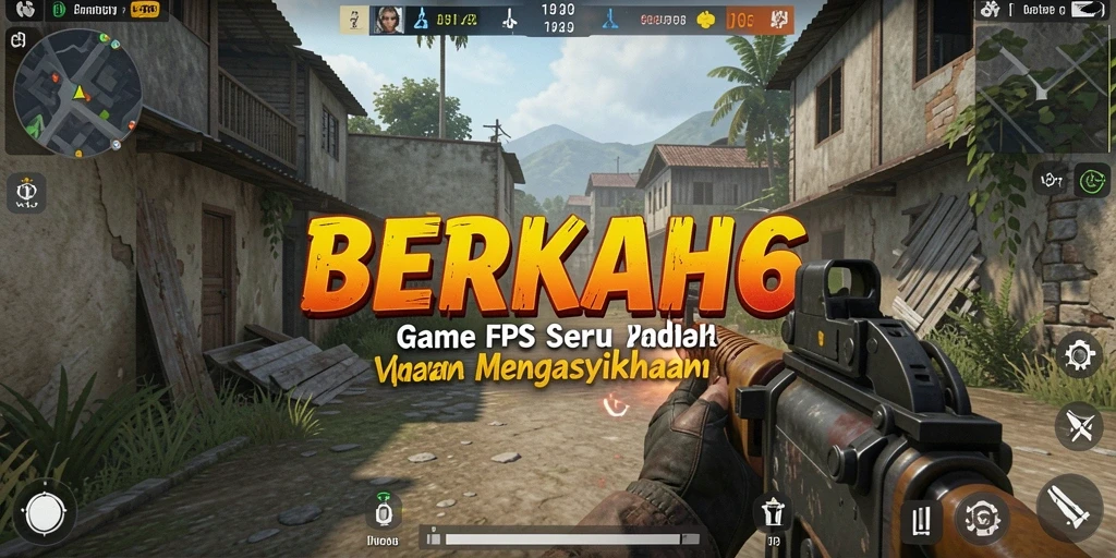 Tampilan gameplay seru dalam permainan FPS BERKAH6.