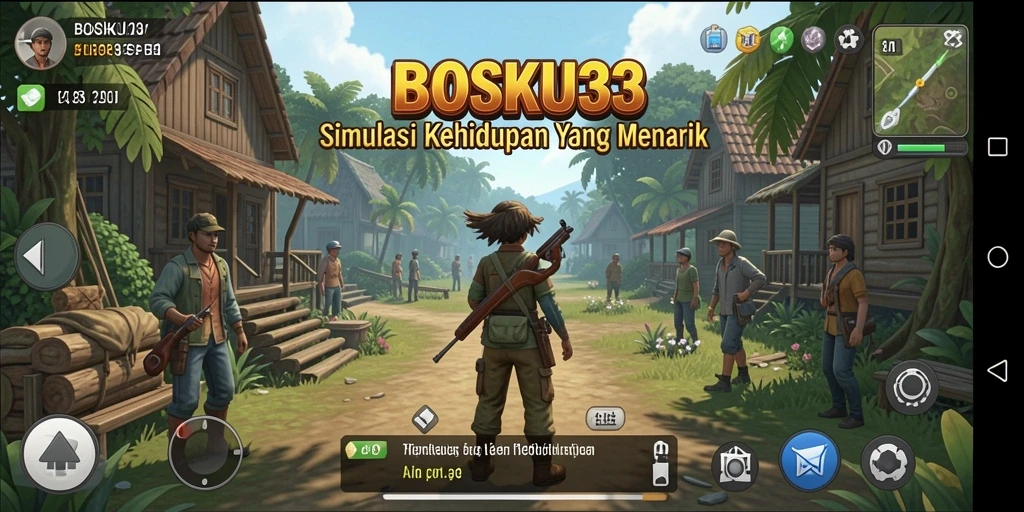Screenshot utama menampilkan gameplay simulasi kehidupan yang menyenangkan.