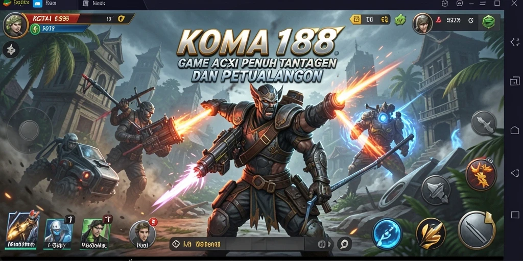 Tampilan aksi mendebarkan dalam gameplay KOTA188.