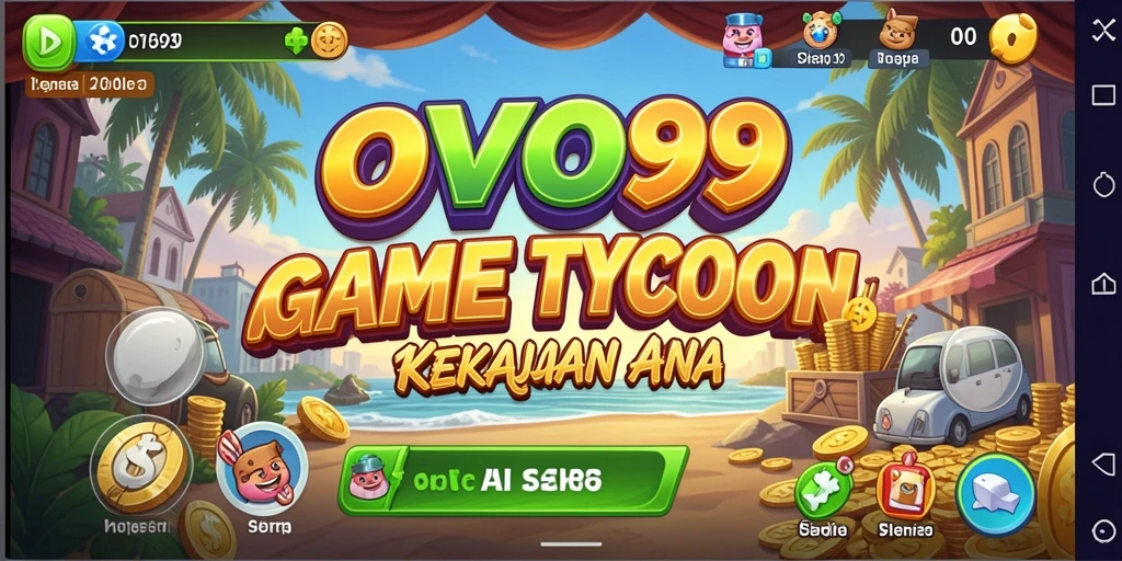 Tampilan gameplay OVO99 yang menarik dan menantang dalam dunia Tycoon.