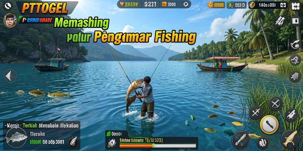 Tampilan gameplay PTTOGEL yang menampilkan pengalaman memancing yang seru.