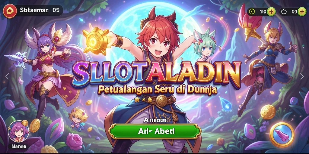 Menampilkan gameplay seru dari SLOTALADIN di dunia Anime.
